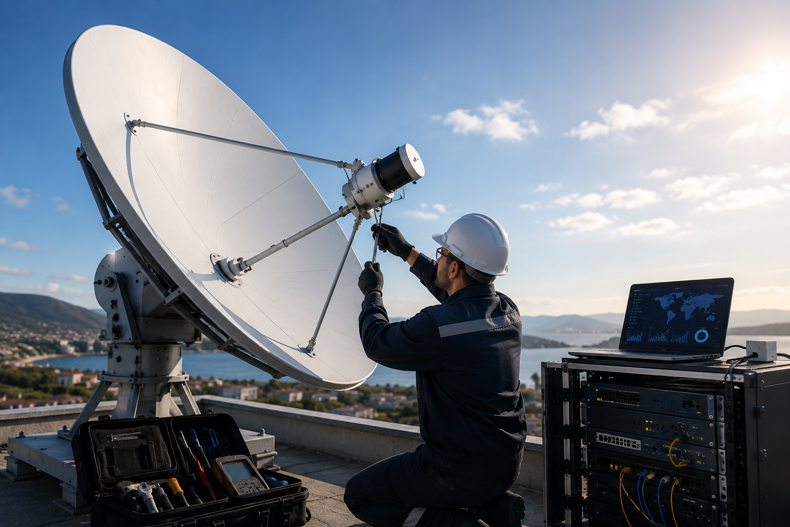 محطات الأقمار الصناعية (VSAT)